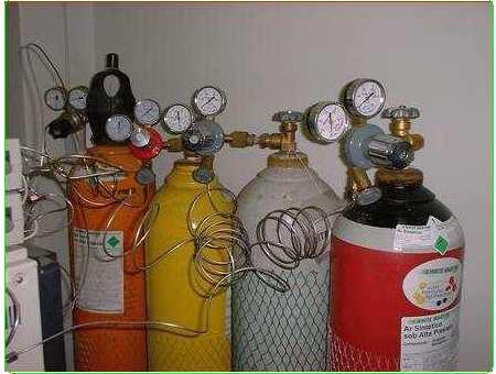 CG COLUNA GASES ESPECIAIS FASE MÓVEL (GÁS DE ARRASTE) Gases mais usados (N 2, He, H 2 e Ar) Não