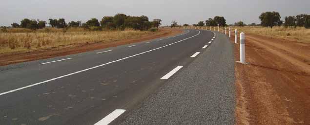 Investissement et des Grands Travaux; ou os trabalhos de reforço da estrada nacional RN1, entre Mbirkelane e Tambacounda (Lote 2), numa extensão de aproximadamente 122 km para a AATR República do