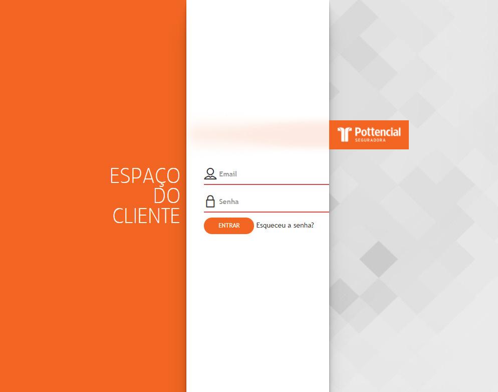 Login Recuperação Alteração de Senha Tela de login Espaço do Cliente 1º. Informar o e-mail válido que foi previamente cadastrado no cadastro de usuários e permissões.