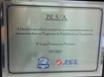 Serviços e logística Prêmio ILOS de Logística 2014 Reconhecida entre os