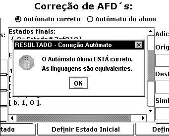 meuautomato.defineestadoinicial(0); //definição do estado Final meuautomato.defineestadofinal(0); //criação das Transições meuautomato.definetransicao(0, 0, "a"); meuautomato.