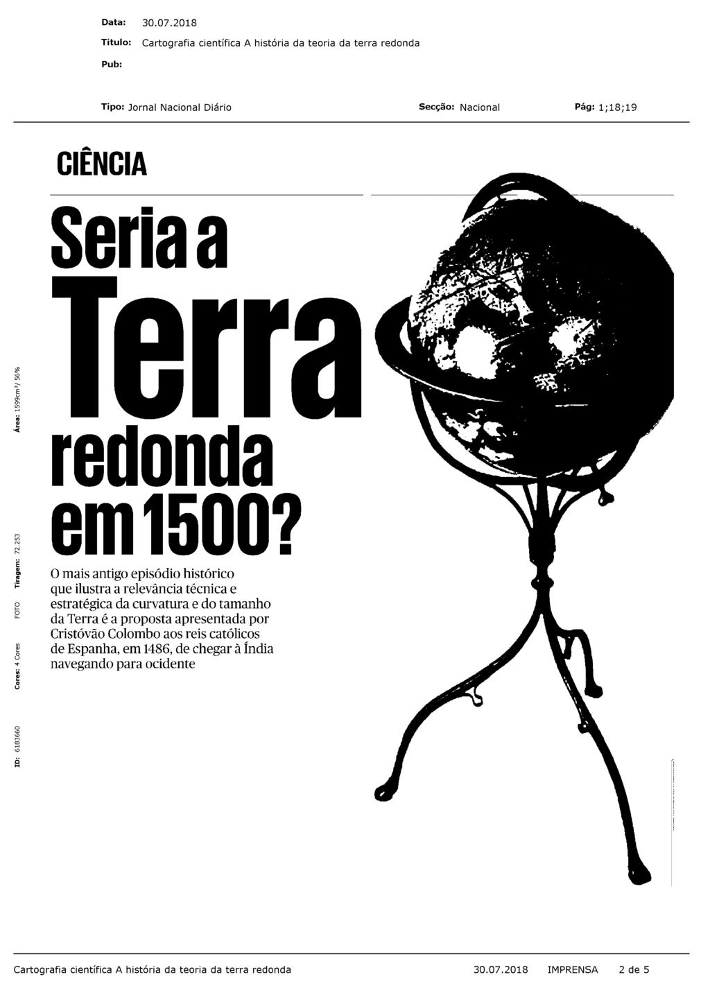 CIÊNCIA Seria a Terra redonda em 1500?