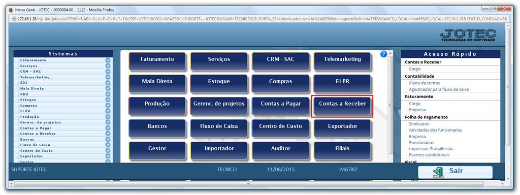 BAIXA MANUAL DE DUPLICATA CRATPMNDP Explicação: Possibilita as baixas das duplicatas manualmente quando não são utilizadas as opções de