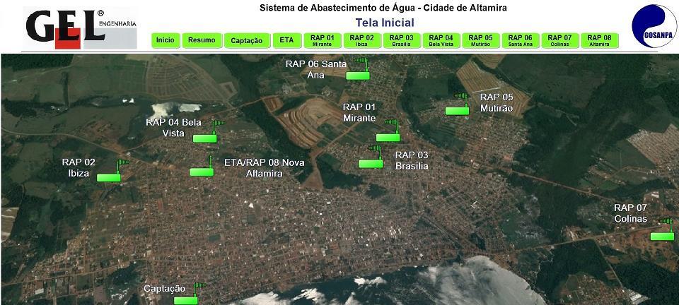 Obras de Saneamento - Sistema de Abastecimento de Água Visualiza o