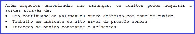 Para O Adulto 5 - NÍVEIS DE SURDEZ Pelo decreto Nº3.298 De 20 de dezembro De 1999 Art.