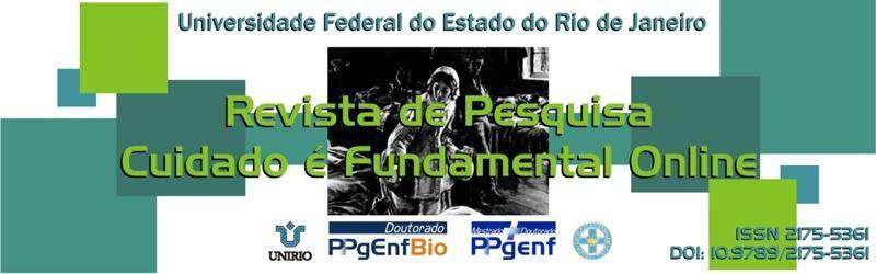 Journal of Research: Online Care is Fundamental [RPCFO]/Revista de Pesquisa: Cuidado é Fundamental on line [RPCFO] Qualis Capes B 2 Universidade Federal do Estado do Rio de Janeiro, Centro de