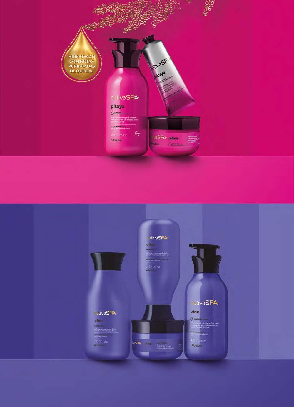 PITAYA CORPO LOÇÃO HIDRATANTE CORPORAL, 400 ml 71193 R$ 54,90 R$ 43,90 economize R$ 11,00 CREME HIDRATANTE PARA MÃOS, 75 g 71175 R$ 35,90 R$ 28,70 AQUI TEM CORPO E CABELO CORPO E CABELO LOÇÃO