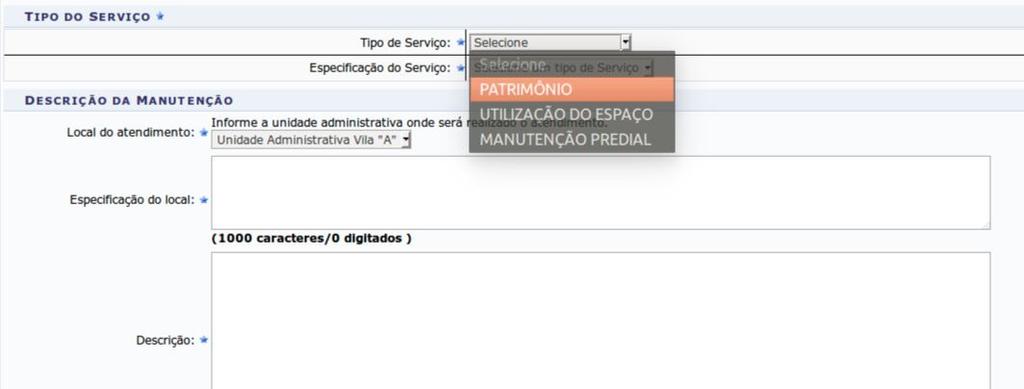 4) Após preencher a requisição, deve-se clicar na opção Continuar.