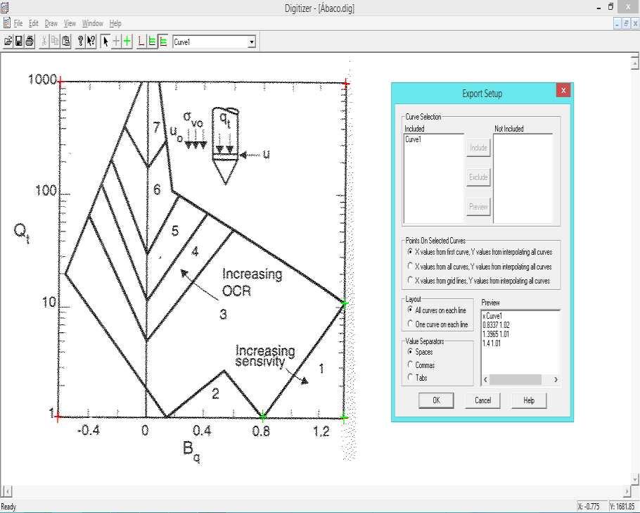 Assim, é possível converter um gráfico impresso em papel em um arquivo gráfico digitalizado e com uma escala definida.