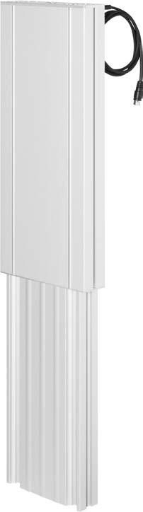 Modelos de elevadores telescópicos HEXALIFT Força até 3200 N Velocidade até 18mm/s Altura do tramo 530/580/630/ 680mm Motor interno 24 VDc Fins de curso integrados 2 níveis de seccionamento Cursos té