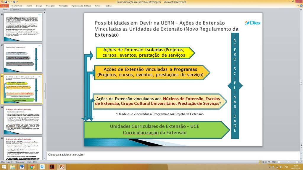 4. Avaliação e frequência da (do) discente em Atividades de Extensão realizadas em Unidades Curriculares de Extensão 4.1.