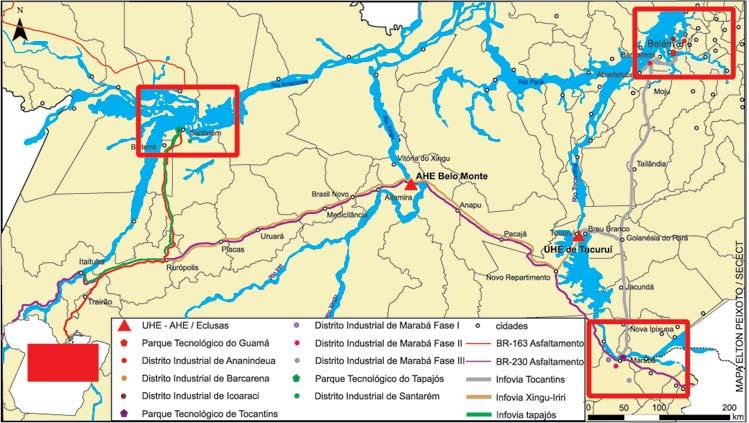 Fundamentos geográficos das políticas de desenvolvimento para a região amazônica Todas as políticas de desenvolvimento apresentam um modelo espacial.