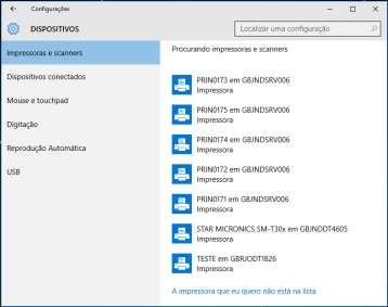 Adicionar uma impressora ou scanner.