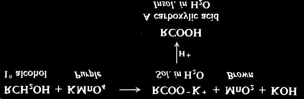 Dependendo do oxidante, a oxidação de um álcool primário pode levar a