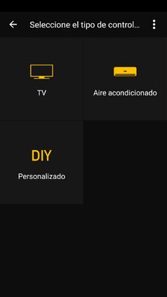 PAINEL DE CONTROLO De seguida, selecione o tipo de comando à distância que quer adicionar sendo que: TV: comandos à distância para televisores.