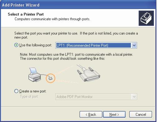 (Detectar e instalar automaticamente a impressora Plug and Play). Clique no botão [Next>] (Avançar) para continuar. 4.