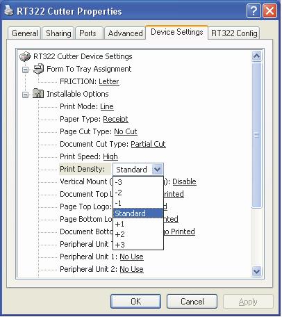 3.1.7 Densidade da impressão Configura a densidade da impressão. Estas são as configurações disponíveis.