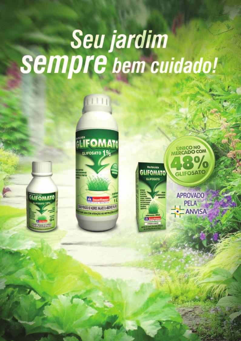 Ingrediente Ativo: Glifosato 1% Grupo Químico: Glicina Substituida Formulação: Solução Aquosa Ingrediente Ativo: Glifosato 10% Grupo Químico: Glicina Substituida Formulação: Solução Aquosa