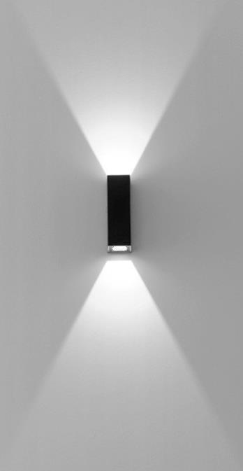 Apliques Exteriores sem lâmpada Aplique MISENO Preto Prata Branco Cinza escuro 10,18 IP IP54 150x92x68 mm Alumínio