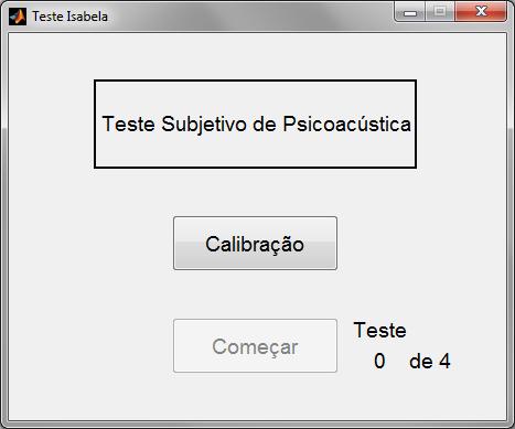 Figura 4.2: Interface gráfica principal pertencente ao teste subjetivo.