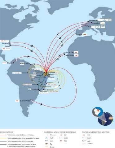42 Administração da Fraport e novo HUB aéreo Internacional Antecipando a nova estruturação aérea internacional em setembro de 2017 foi consolidada a privatização da Administração do Aeroporto Pinto