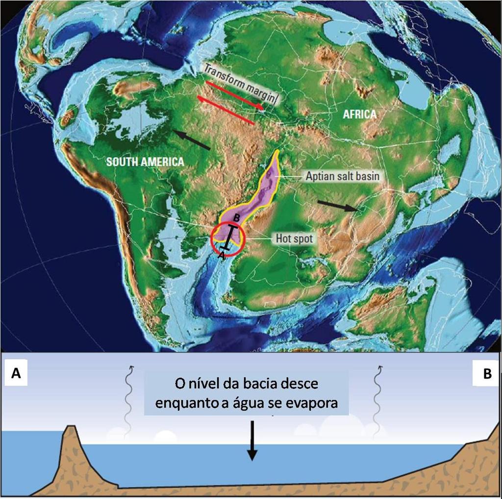 27 caracterizam-se por conter espesso pacote evaporítico de centenas a milhares de metros.