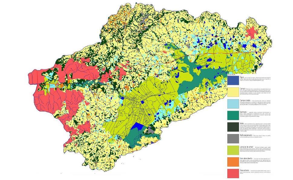 Uso do Solo Água Campo Campo úmido Banhado Mata