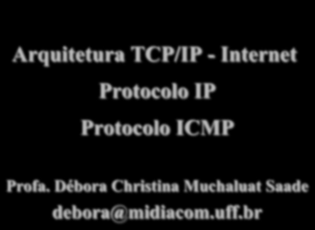 Internet Protocolo Protocolo ICMP Profa.