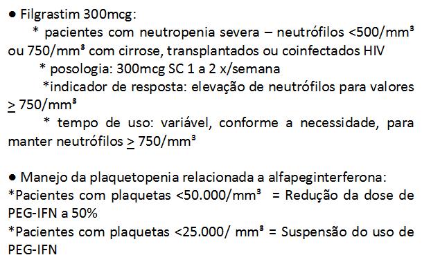 Situações especiais - Manejo