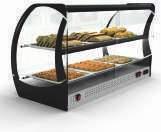 Temperate Glass - Trays Included GN / x 0 - Adjustable Temperature - Stainless Steel Construction - Maximum Visibility Display Cabinet -