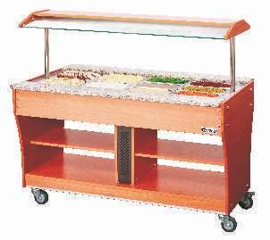 B. Salad Bar GN x / 90mm 880mm 70mm 5 /0 C 507W 0V/50-60Hz 68 C090007_00 G.B. Salad Bar GN 6 x / 50mm 880mm 70mm 97 /0 C 507W 0V/50-60Hz 7 Ê Opcionais Optional Deslizador de Bandejas Tray Slides x /