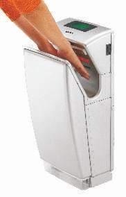 Secador de Mãos - Parede Hand Dryer Wall-mounted - Inclui Plano de Montagem - Interruptor ON/OFF, Funciona por Sensor de Infravermelho - Includes Mounting