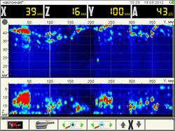 ULTRASSOM FHASEAD ARRAY Um sistema Phased Array, normalmente, está baseado em um transdutor ultrassônico especializado que possui muitos elementos individuais (de 16 a 256) que podem ser pulsados