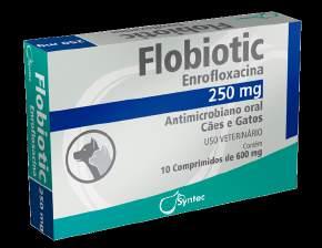 FLOBIOTIC COMPRIMIDOS 3 APRESENTAÇÕES ENROfloxacina - 50 MG - 150 MG - 250 MG MELHOR CUSTO X BENEFÍCIO COM QUALIDADE FÁCIL ADMINISTRAÇÃO Antibiótico de amplo