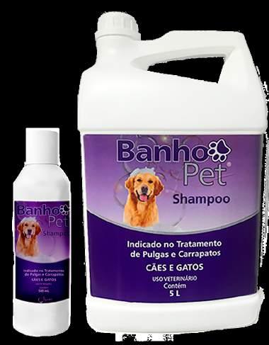 BANHO PET Dianizon 0,25% Shampoo ectoparasiticida para cães e gatos Fórmula diferenciada: composto unicamente de Dianizon; Indicado para o banho de adultos e