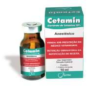 Cetamin CLORIDRATO DE CETAMINA 10% INJETÁVEL Líder do mercado de quetaminas Excelente custo benefício com qualidade e eficácia MODO DE USAR: Por via intramuscular