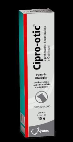 CIPRO-OTIC POMADA OTOLÓGICA ciprofloxacina - betametasona - clotrimazol ALÍVIO DA