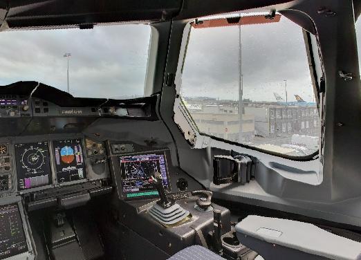 Comandos do piloto Cockpit do A320 aviocr@ita.