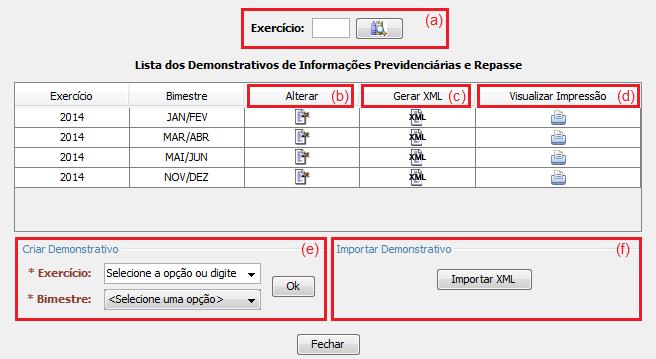 Pesquisar (Figura 2.a). O sistema exibirá a lista com os DIPR ordenada por bimestre. As demais funcionalidades desta tela, serão descritas em detalhes ao longo desse manual.