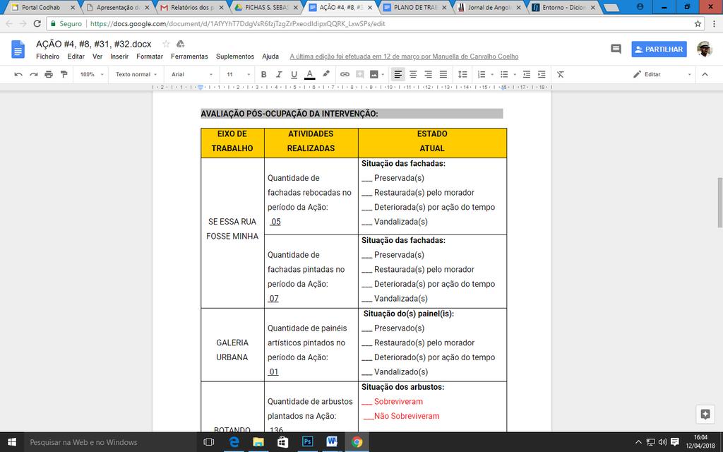 usuários sobre a satisfação quanto ao desempenho dos mesmos.