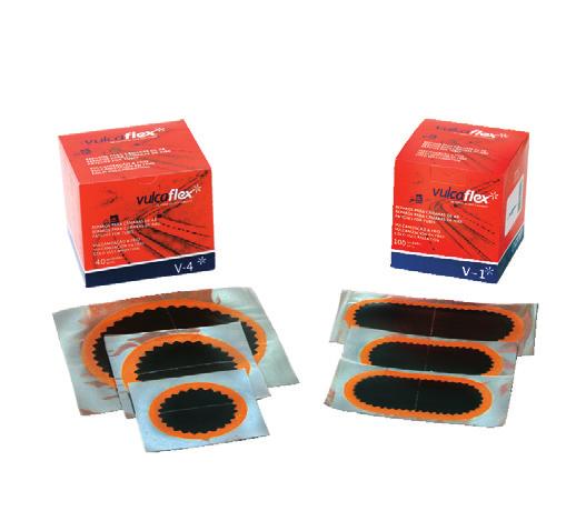 Reparos para Câmaras de Ar Inner Tube Repairs / Reparos para Cámaras de Aire Reparos V Redondos/Ovais (Laranja) Repairs V Round/Oval (Orange) / Reparos V Redondas/Ovales (Naranja) Reparos por