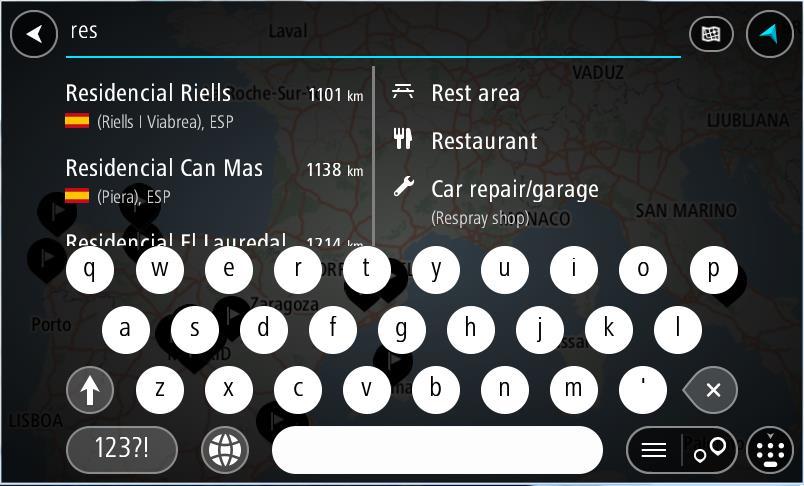 Sugestão: se mantiver premida uma tecla de letra no teclado, obtém acesso a caracteres adicionais, caso existam.