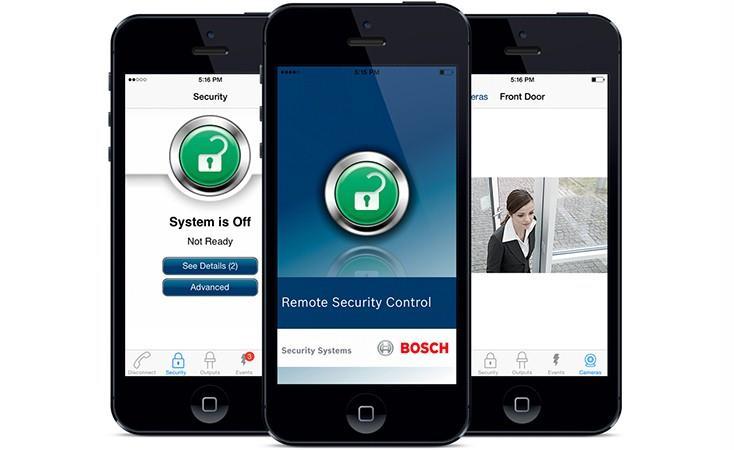 B:more:connected Remote Security Control Remote Control App está disponível no itunes Store e Play Store. Compatível com iphone, ipad, e ipod Touch rodando ios 4.