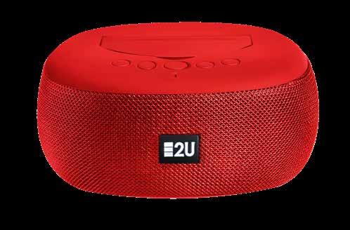 LINHA DE ÁUDIO ENERGY2U CAIXA DE SOM 8W + SUBWOOFER Todos os dispositivos com conexão Bluetooth ou conexão P2 Versão Bluetooth Bluetooth 4.0 Cabos incluídos: USB Auxiliar 3.