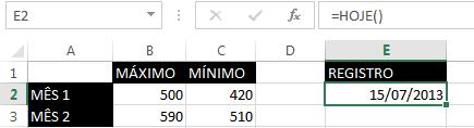 Excel - Módulo I 4.5.4. HOJE e AGORA Valores de data são constantes, ou seja, não são alterados.