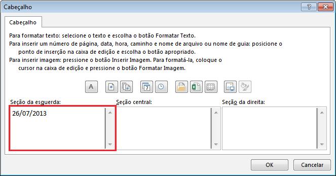 Impressão 9 É simples especificar o cabeçalho de cada seção. Para isso, basta clicar na seção correspondente e digitar a informação desejada.