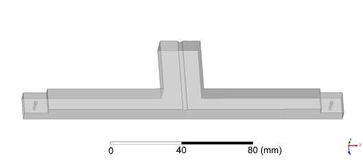 Figura 5-10 - Detalhe do encaixe das placas. Figura 5-11 - Detalhe do suporte lateral com o encaixe para o dipolo.
