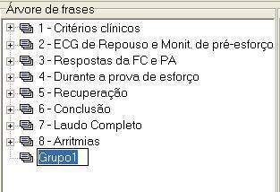 Observação: Sempre que necessitar criar um Grupo de Frases, siga este procedimento. Renomeando um Grupo de Frases Para renomear este grupo pode-se seguir um dos seguintes caminhos: 1.