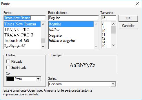 Abre a caixa de edição do texto. Para isto, clique sobre este ícone. A caixa de edição, abaixo irá abrir.