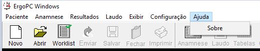 Barra de Ferramentas Criar um novo paciente. Selecionar um paciente. Buscar Worklist. Enviar exame DICOM. Salvar o exame corrente. Fechar o exame corrente.